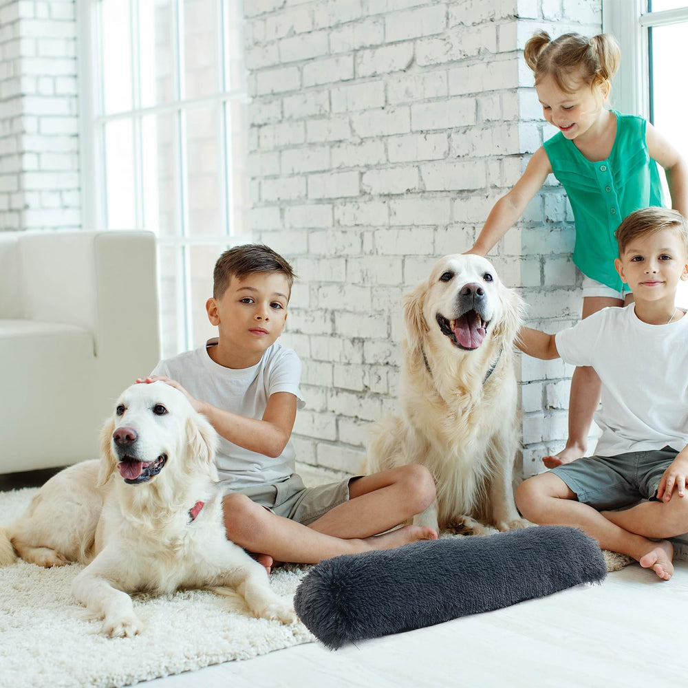 HOMBYS 25inch dog pillow cat kneading scene shows cross-species appeal and comfort.