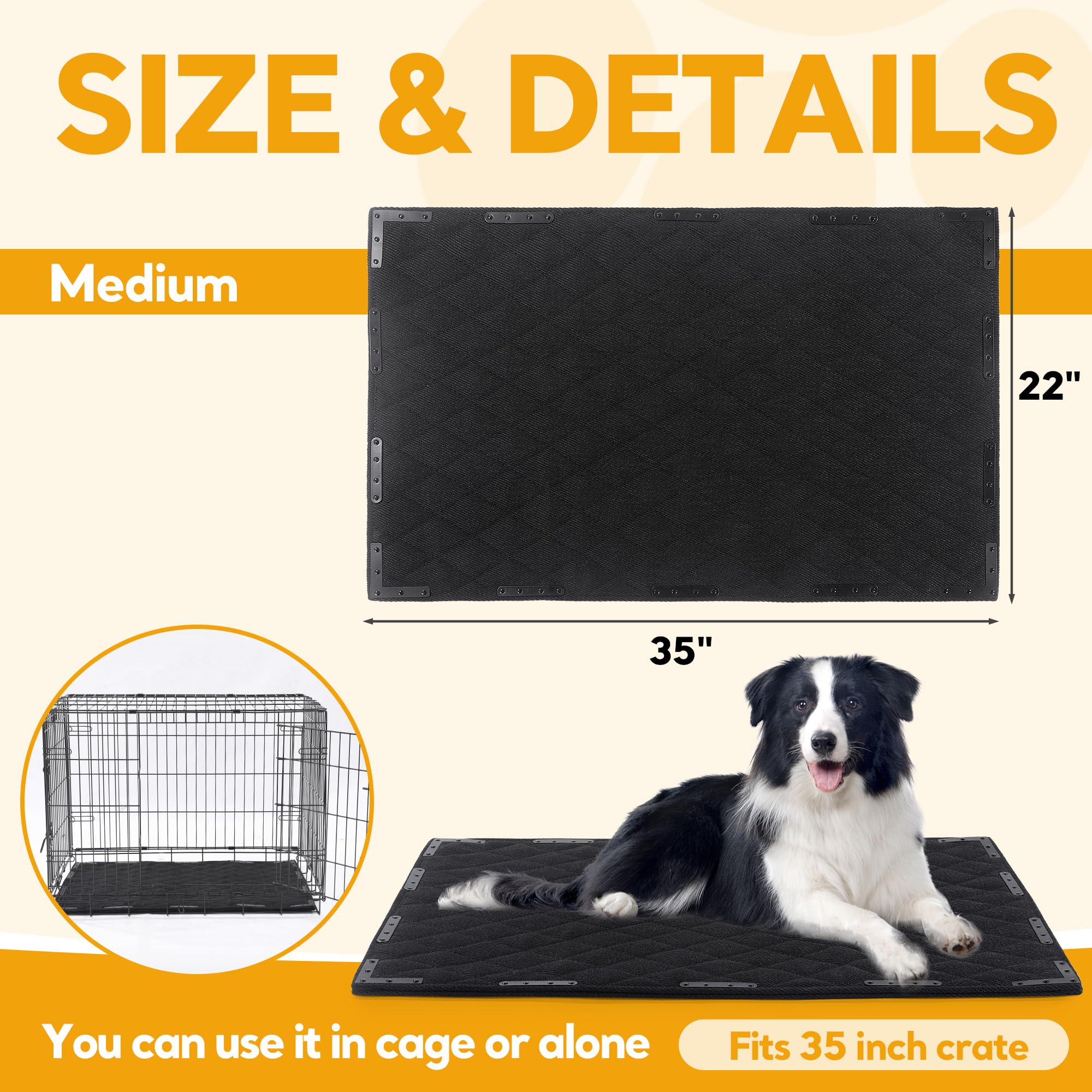 HOMBYS easy-to-clean dog mat: hand-wash friendly and quick-drying.