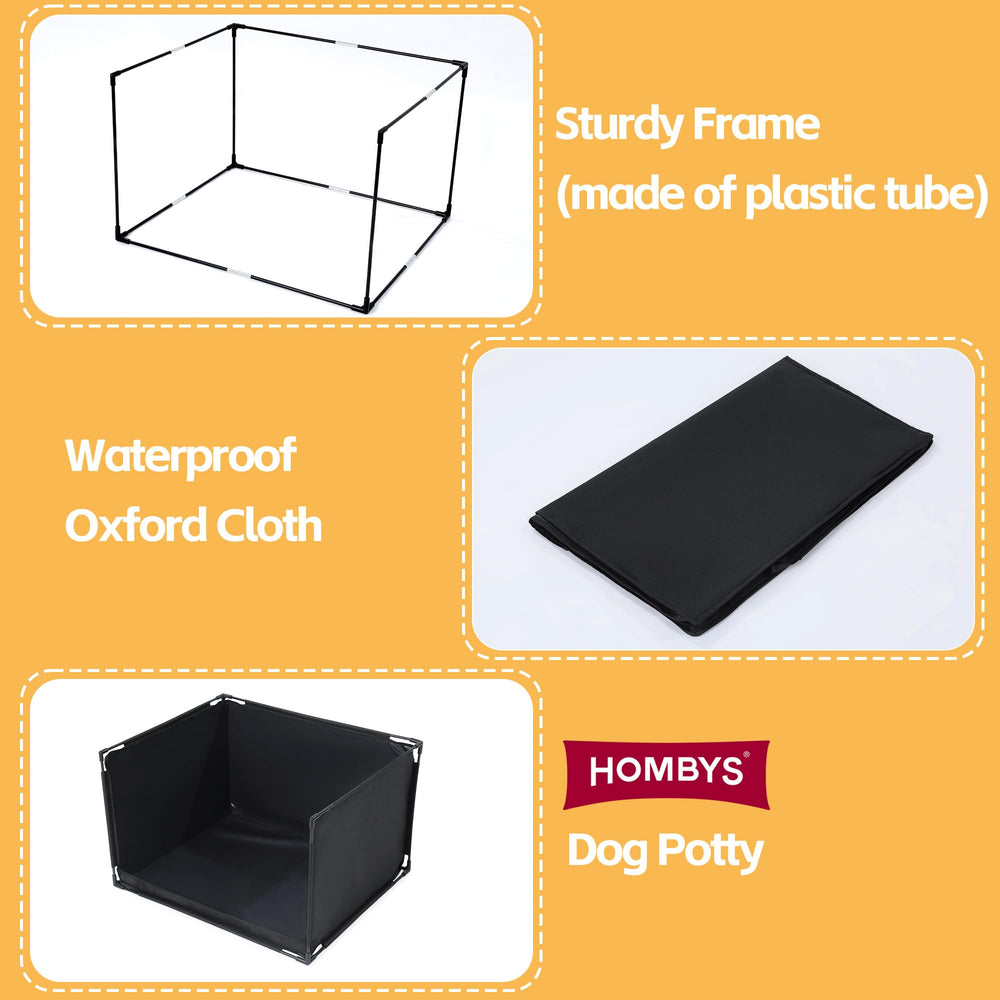 HOMBYS easy-to-assemble dog pee pad holder for quick setup