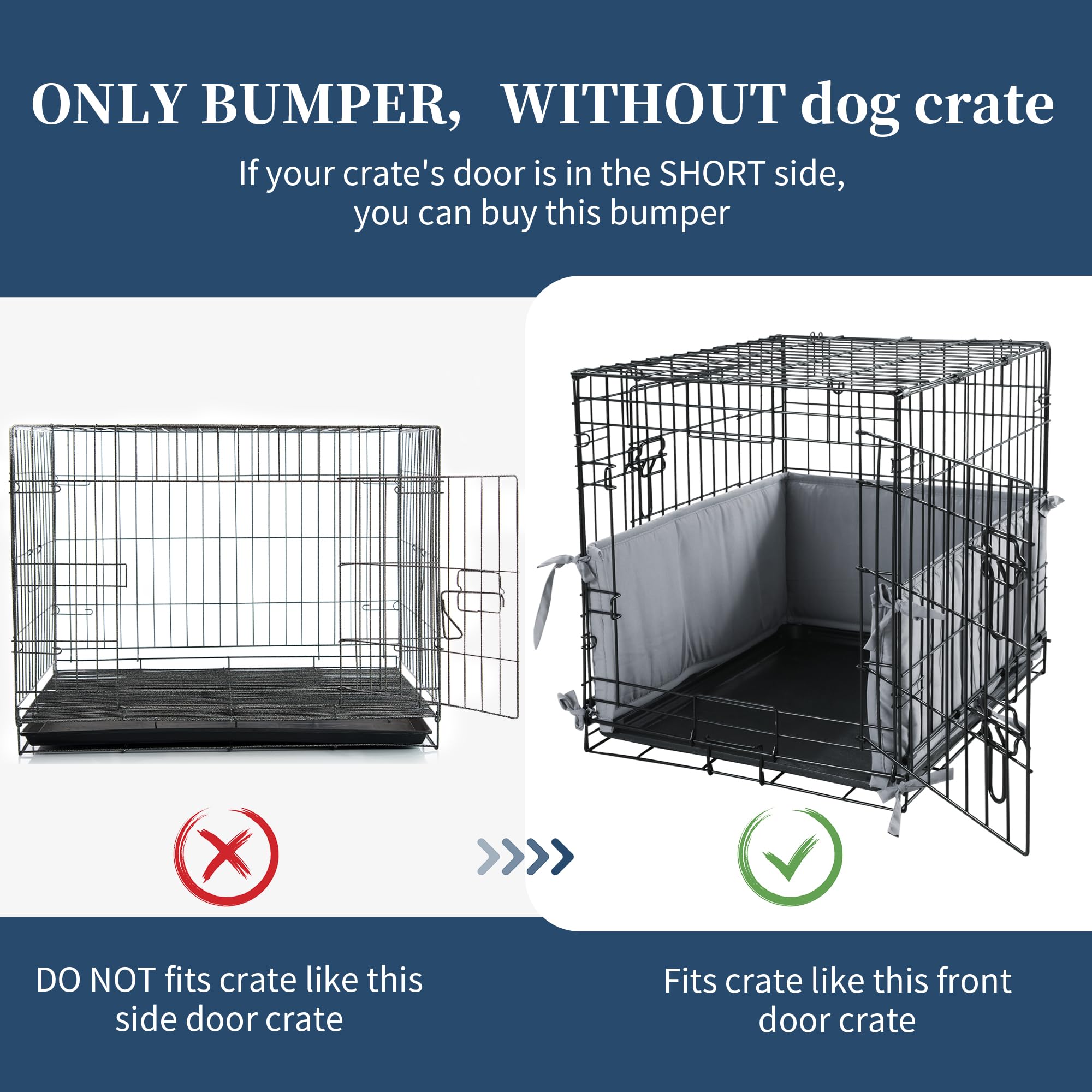 Hombys easy-to-install ties secure the bumper to the crate.