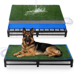 HOMBYS porch grass potty with realistic turf for easy outdoor potty breaks.