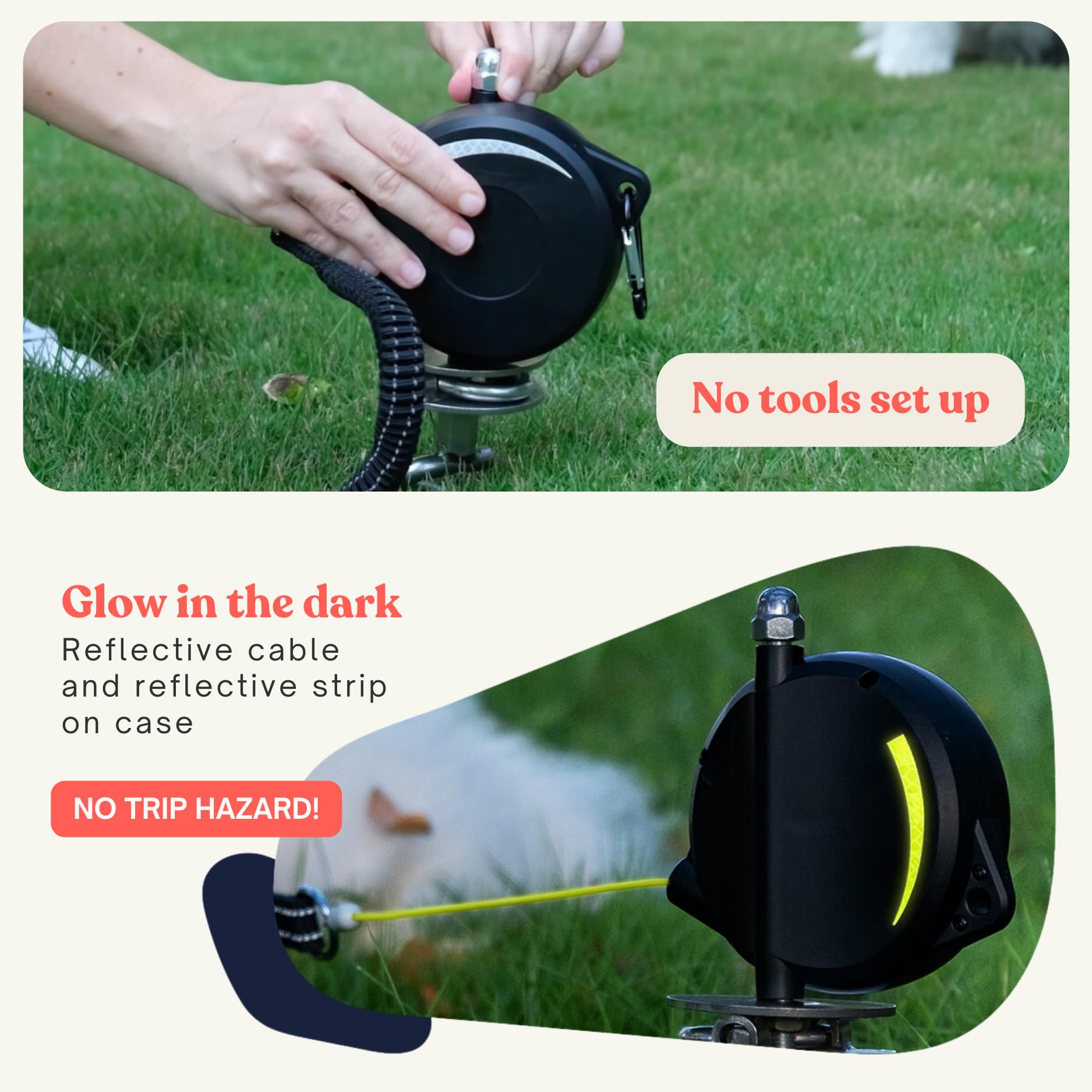 Home in Bold yard stake mount offers stable fixed or portable use.