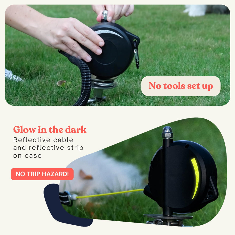 Home in Bold yard stake mount offers stable fixed or portable use.