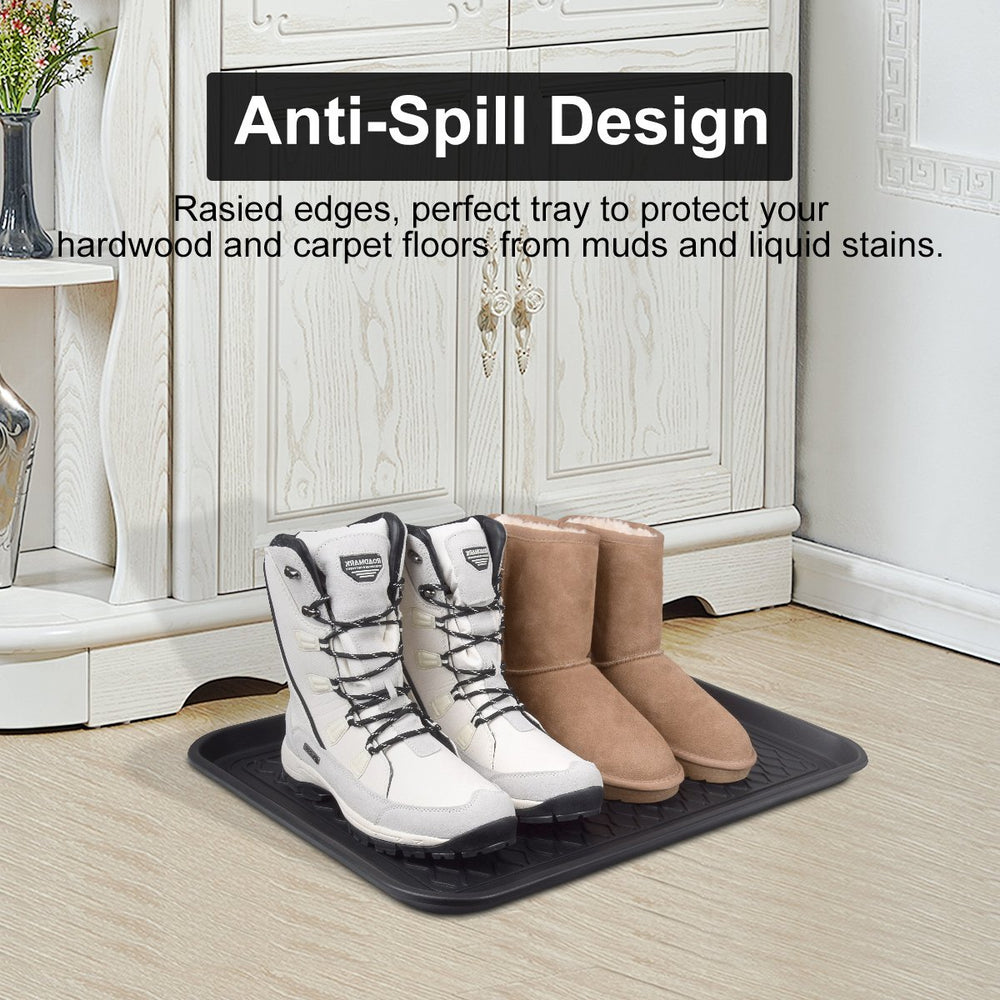 Home-Man boot tray mat entryway use ensures all-weather interior protection