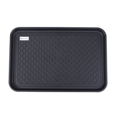 Home-Man boot tray mat front view with raised edge for indoor floor protection