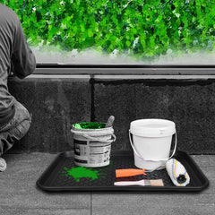 Home-Man boot tray mat outdoor porch placement catches rain and dirt