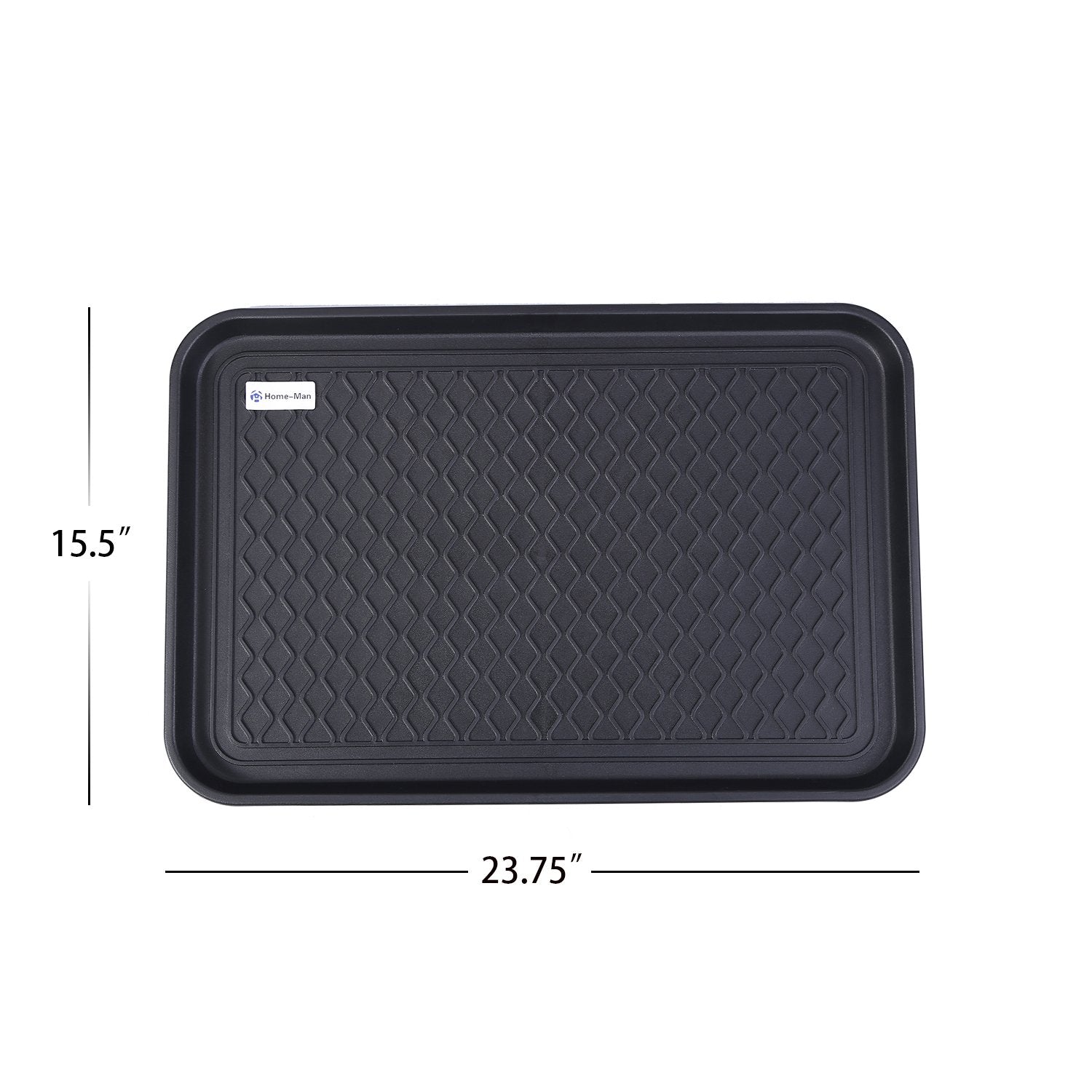 Home-Man boot tray mat raised edge design contains liquids effectively