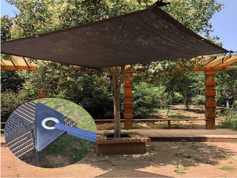 HomeABC shade mesh close-up shows dense fabric and UV resistance.