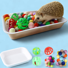 Homedy Crafts dig-box tray hedgehog promotes foraging and playful exploration