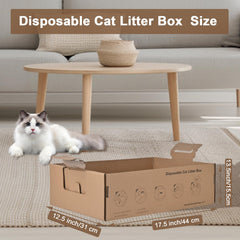 HomeGroove large-cat litter box with waterproof cardboard keeps mess contained.