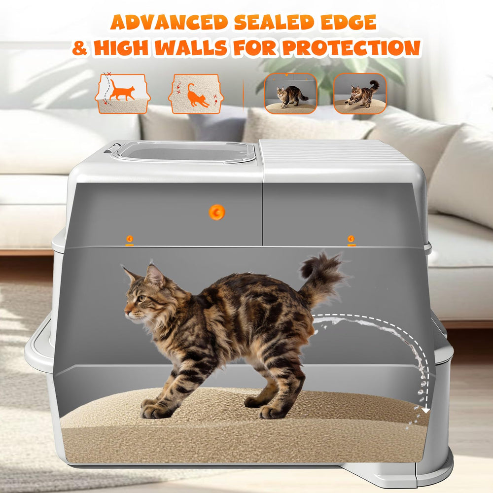 Homegroove odor-control system with stainless lid keeps the box smelling fresher.