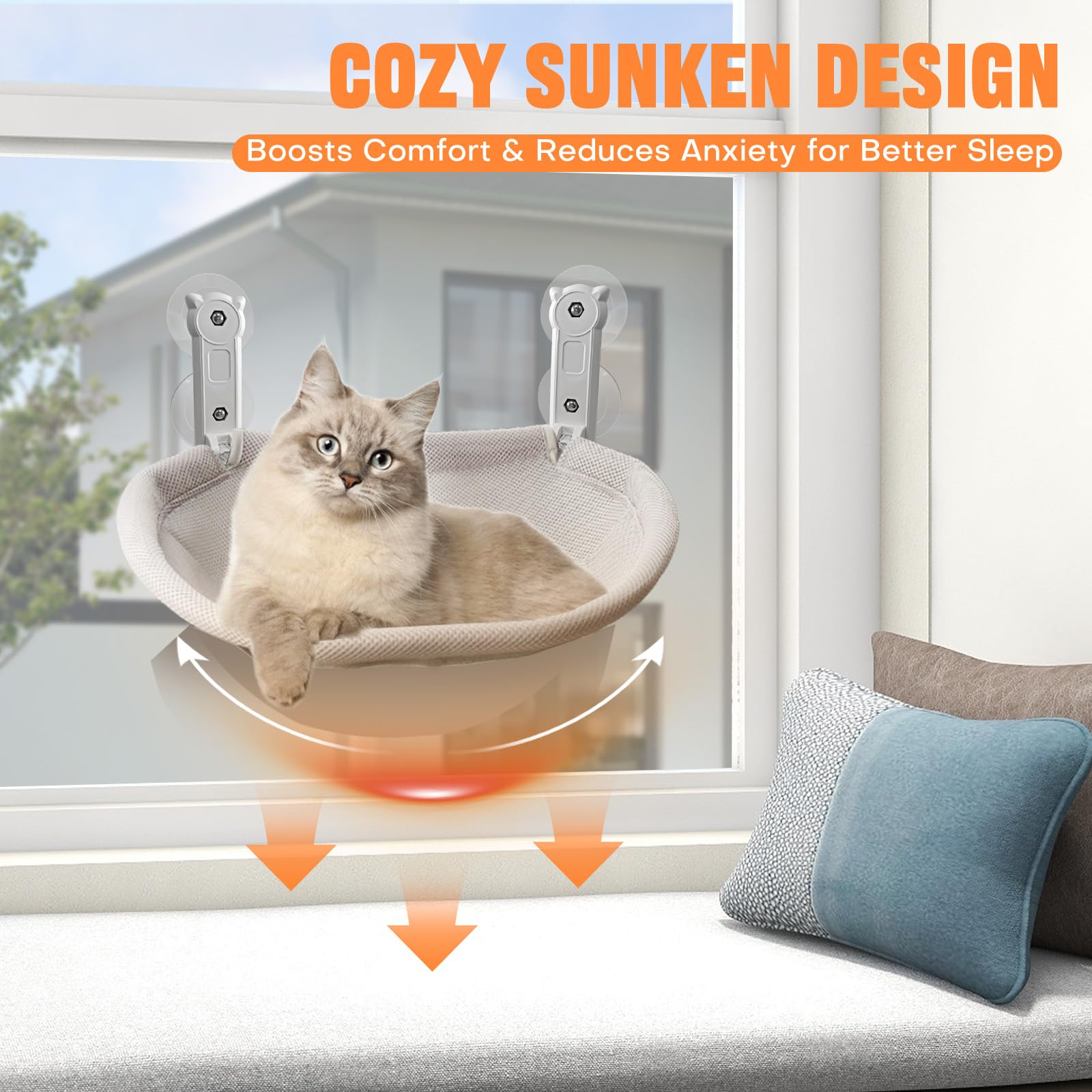 Homegroove reversible fabric offers winter warmth and summer cooling.