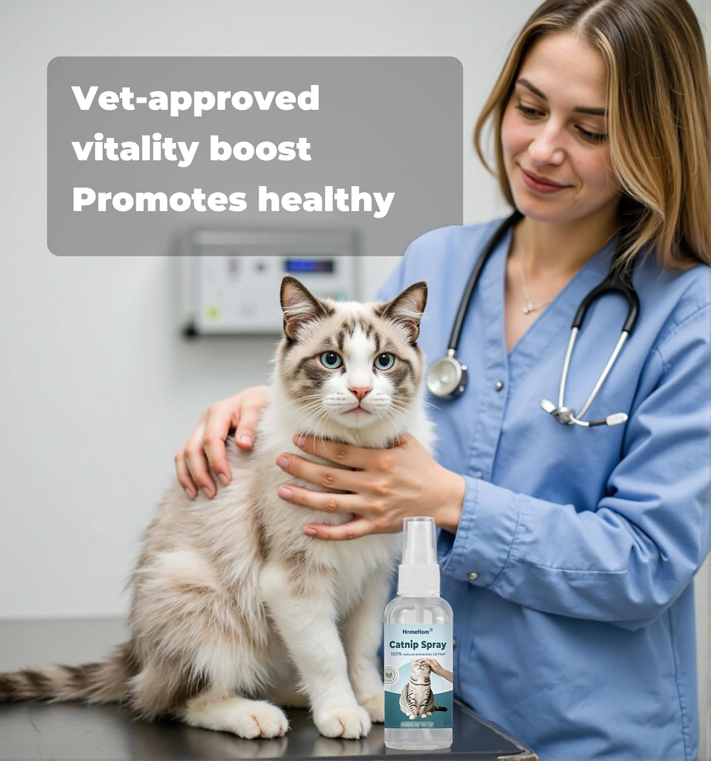 HomeHom Catnip Spray precise mist for targeted, mess-free use
