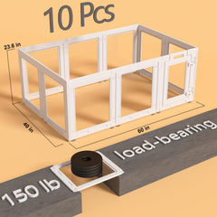 Homelio easy assembly dog pen setup without tools