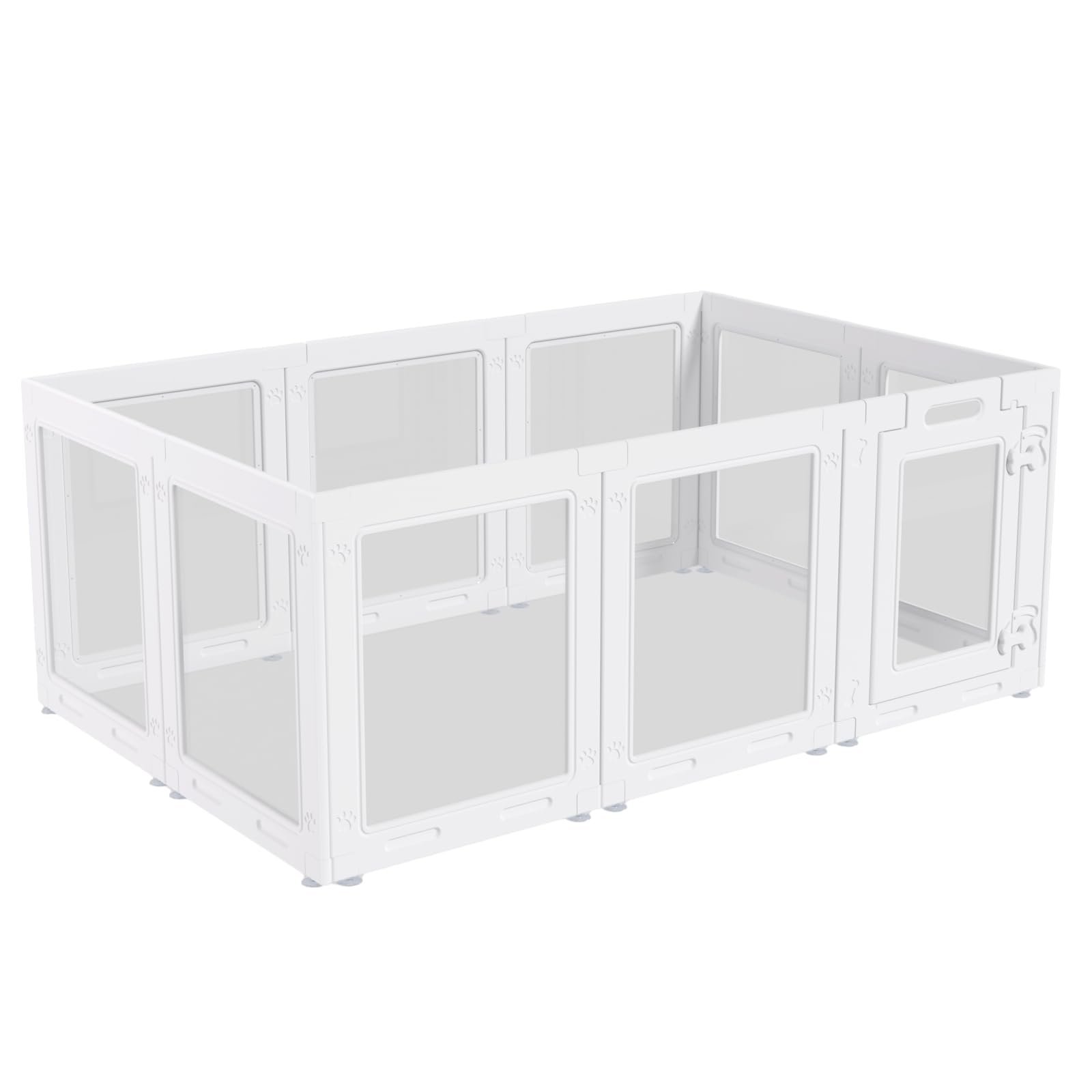 Homelio indoor dog playpen setup in a compact living space