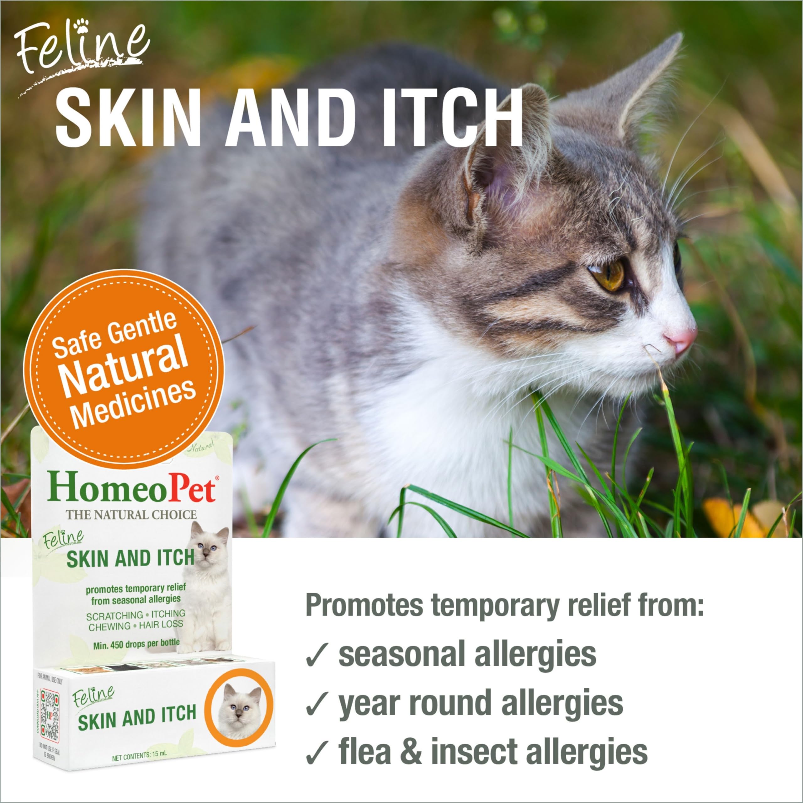 HomeoPet drops being dosed directly into a cat’s mouth for easy administration