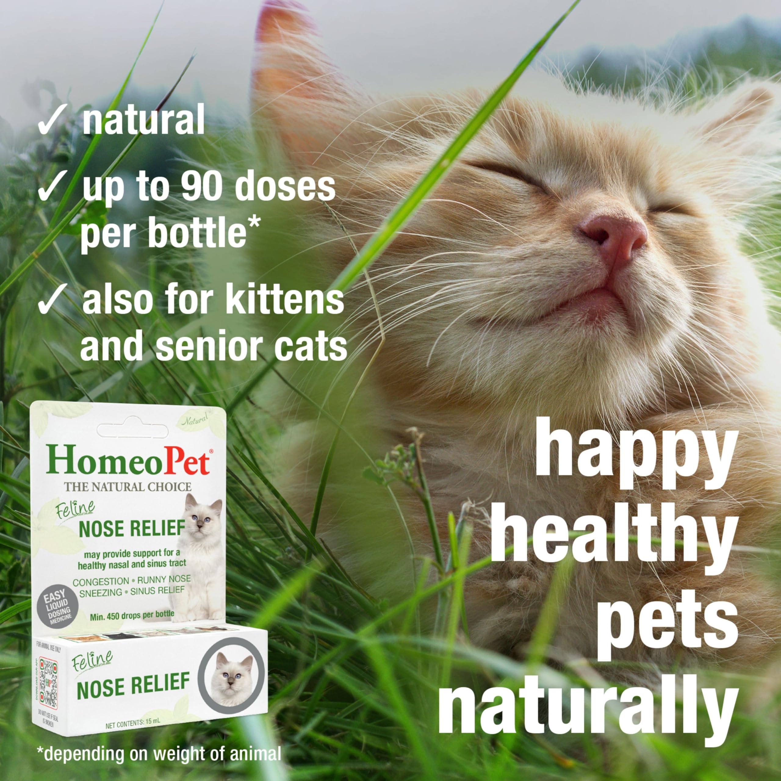 HomeoPet Nose Relief administration dropper demonstrating easy dosing.