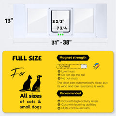 HOMEPEDIA window cat door, quick 3-minute install for renter-friendly setup.