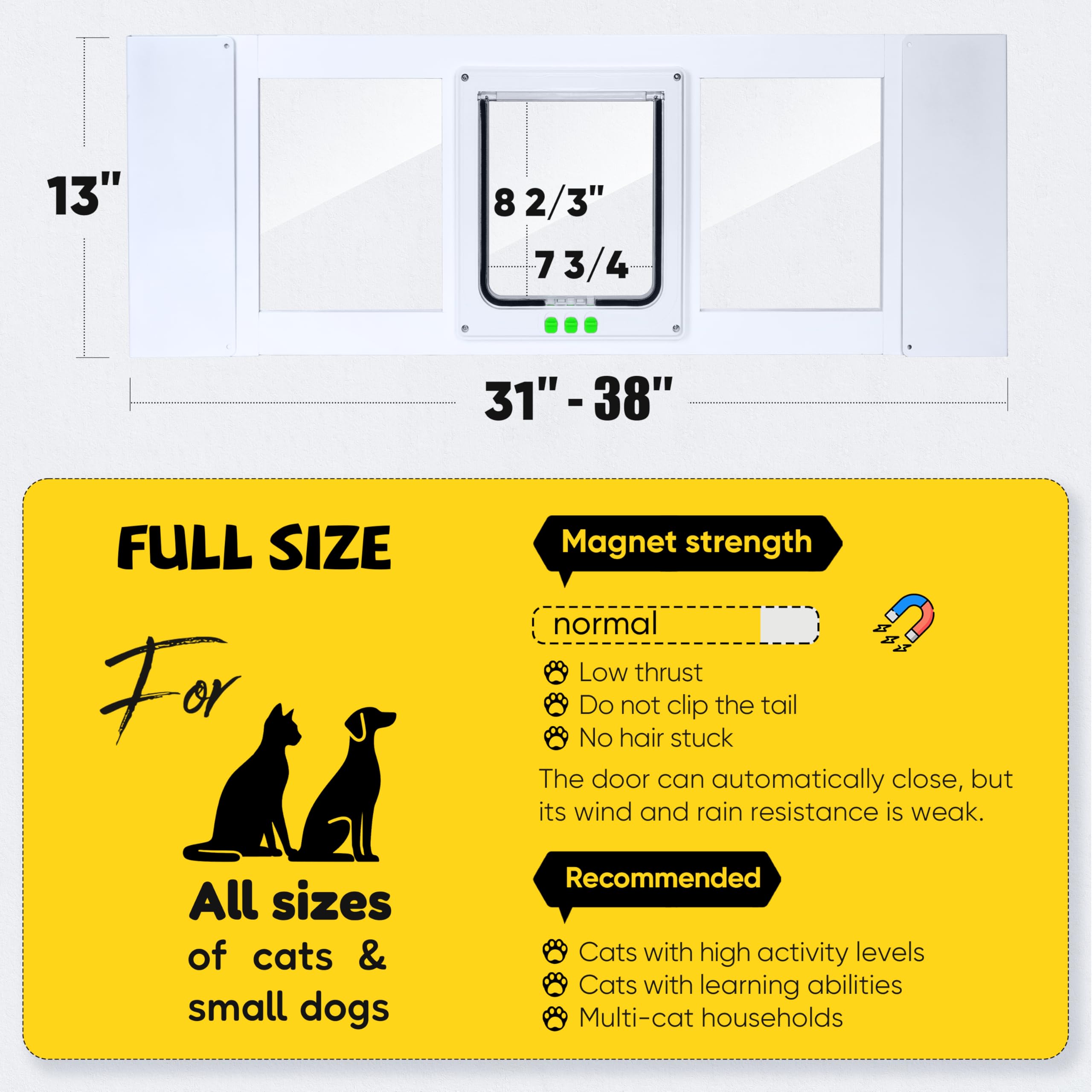 HOMEPEDIA solid wood window cat door oak frame texture matches home decor