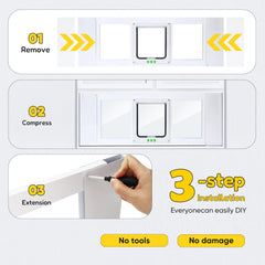 HOMEPEDIA window cat door three-minute install for quick setup