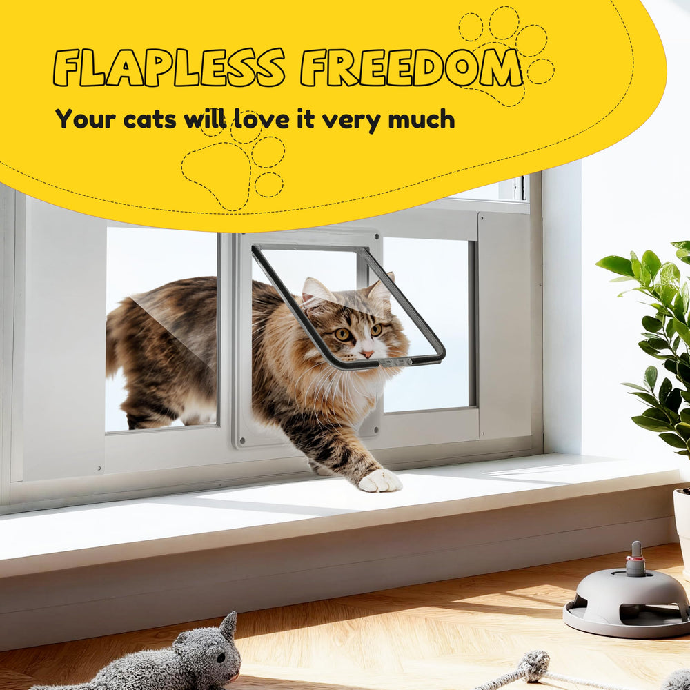 HOMEPEDIA window cat door weatherproof seals wind and dust indoors