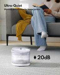 HomeRunPet cat fountain runs ultra quiet, ideal for bedrooms and quiet spaces.