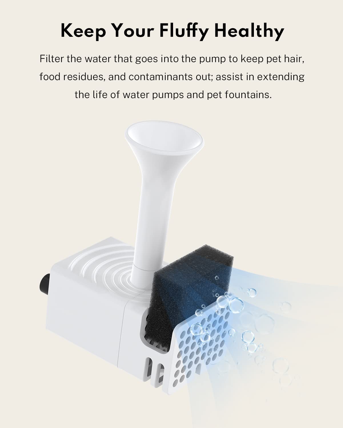 HomeRunPet WF20 compatibility image demonstrates secure integration with compatible fountains.