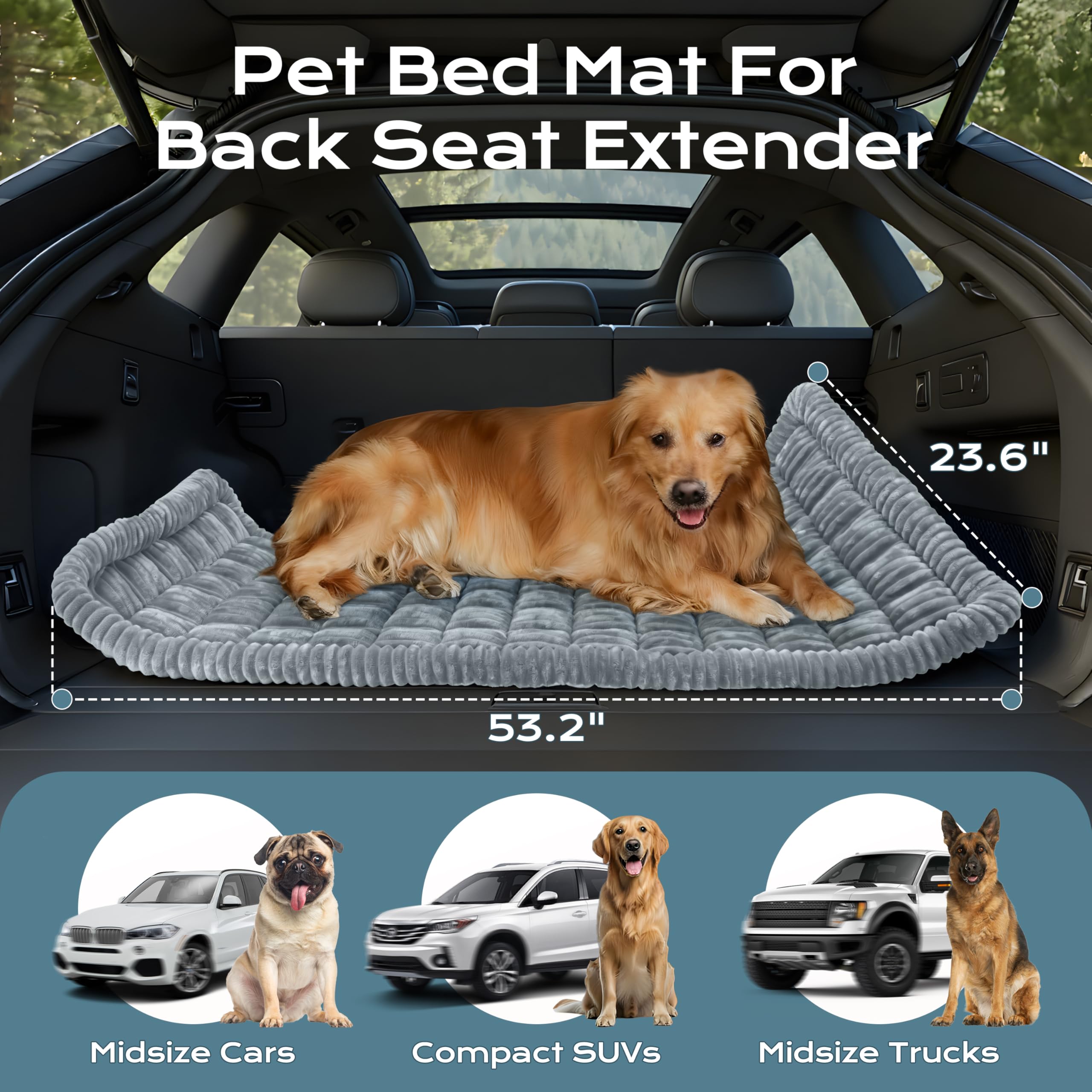 HomeTails PP cotton filled bed maintains fluffiness on long journeys.