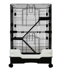 Homey Pet 3 Levels Crate overview showing a spacious habitat for small pets.