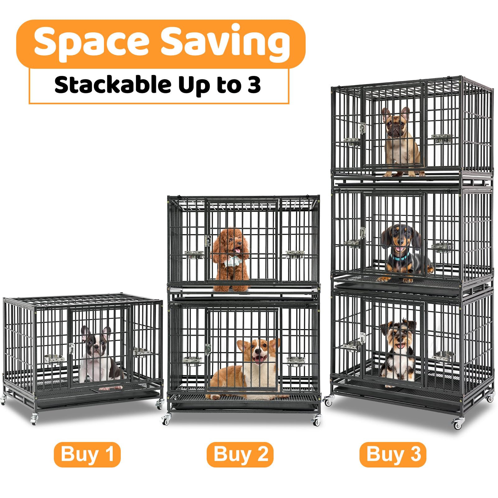 Homey Pet 37-inch crate open-top for easy training access