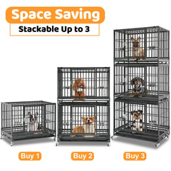 Homey Pet 37-inch crate open-top for easy training access
