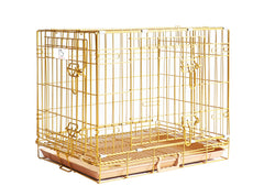 Close-up of Homey Pet anti-rust coating on the gold finish for longevity