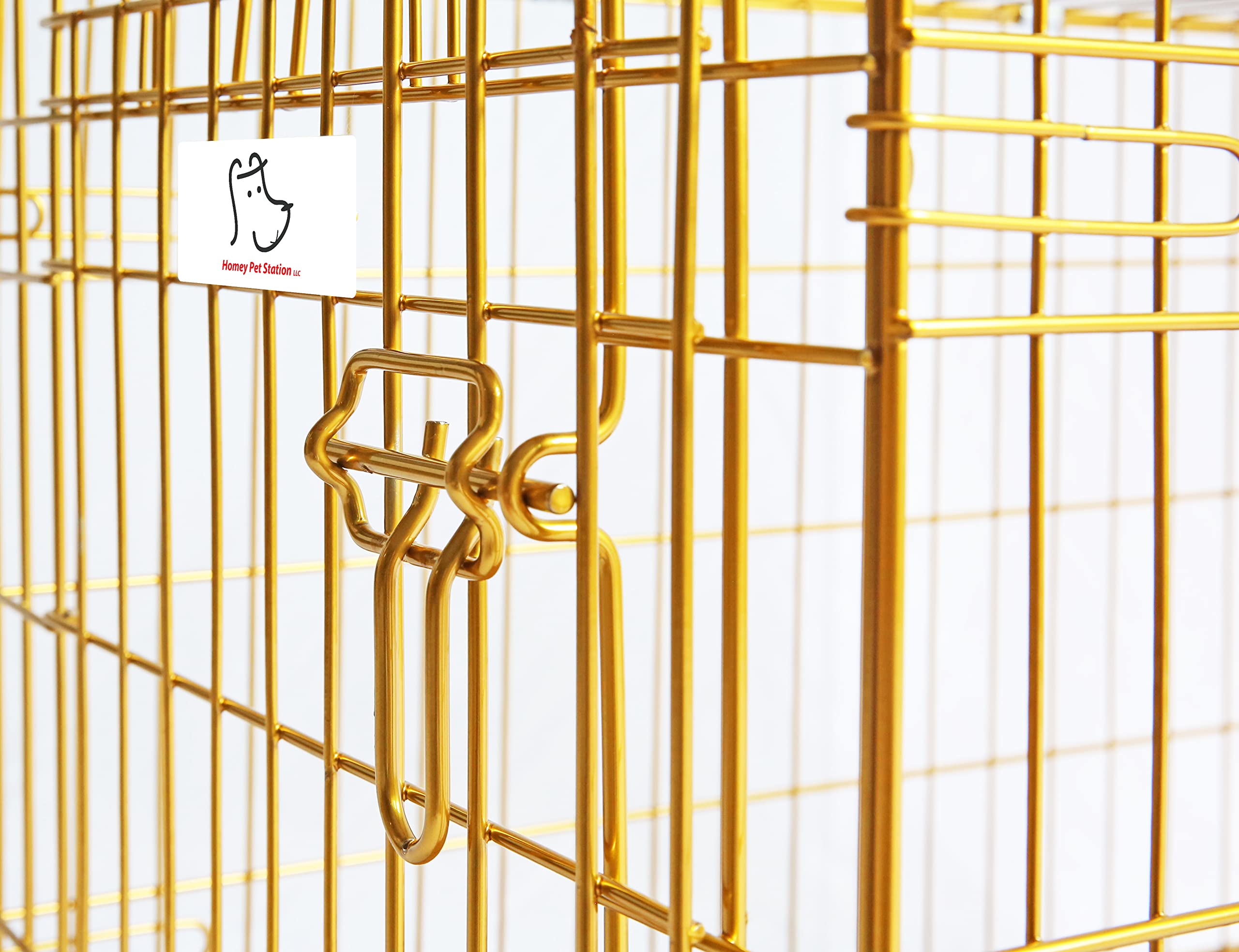 Homey Pet double-latch door setup provides convenient access from multiple angles