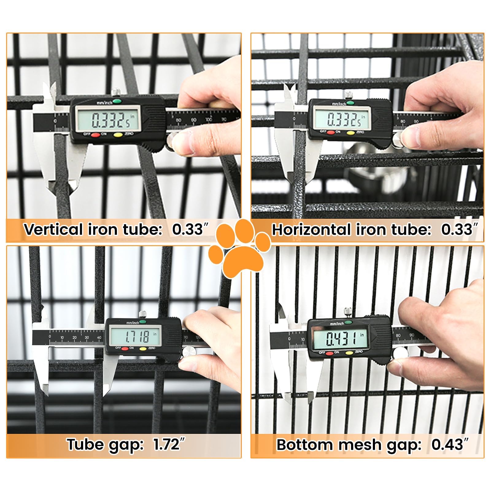 Homey Pet removable leak-proof tray and grids for easy cleaning