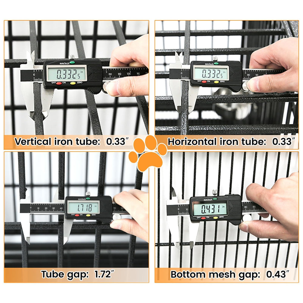 Homey Pet removable leak-proof tray and grids for easy cleaning