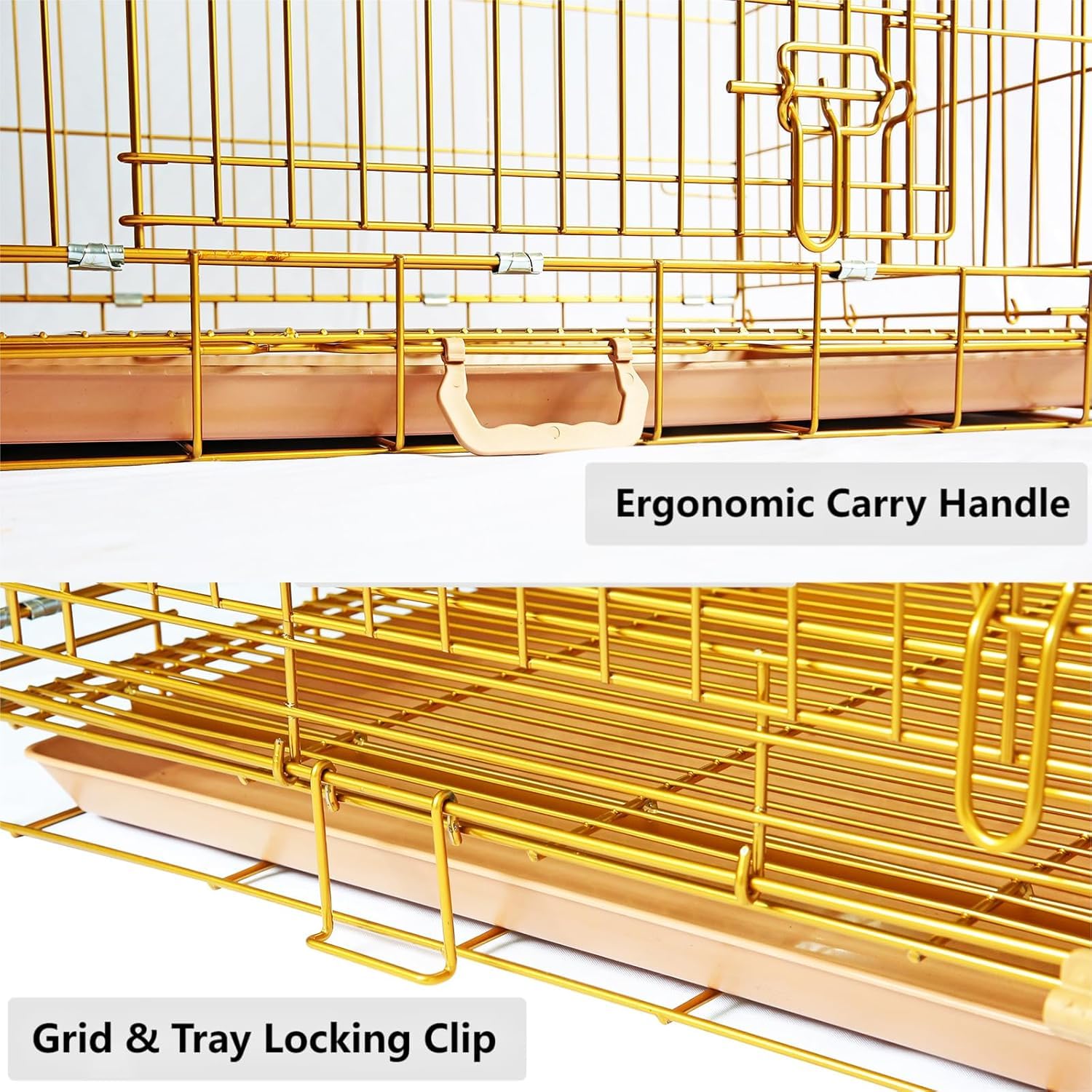 Homey Pet small-breed crate placed in a cozy corner demonstrates space efficiency