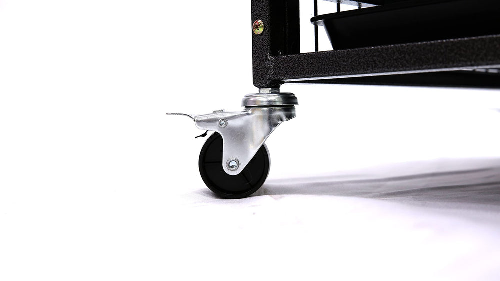 Homey Pet thickened metal construction with powder coating promises durability.