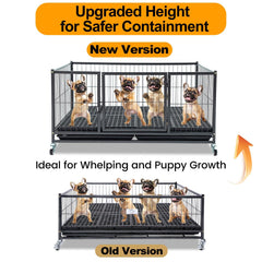 Homey Pet Whelping Box removable trays simplify post birth cleanup