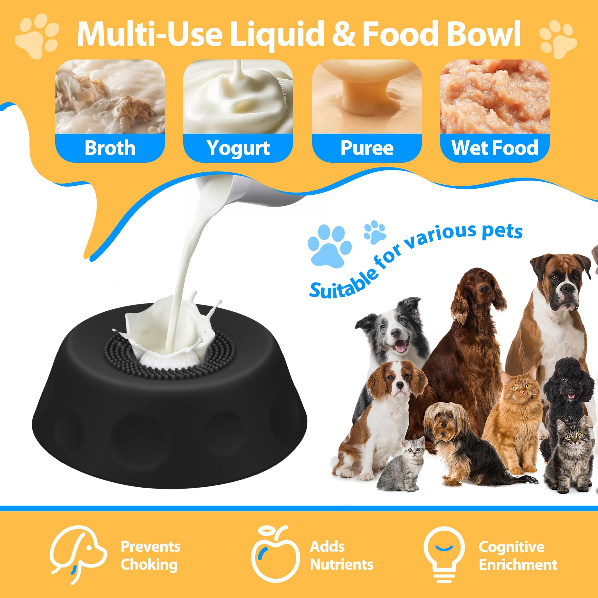 Homgaty anti-slip base keeps the bowl firmly in place.
