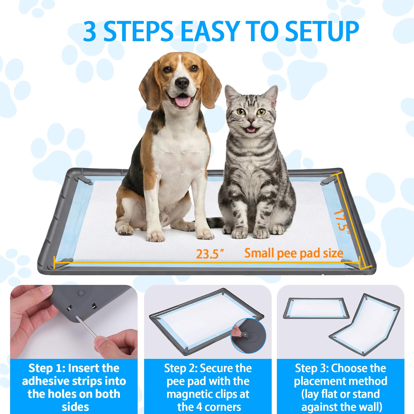 Homgaty pad holder non-slip silicone surface is easy to wipe clean after use.