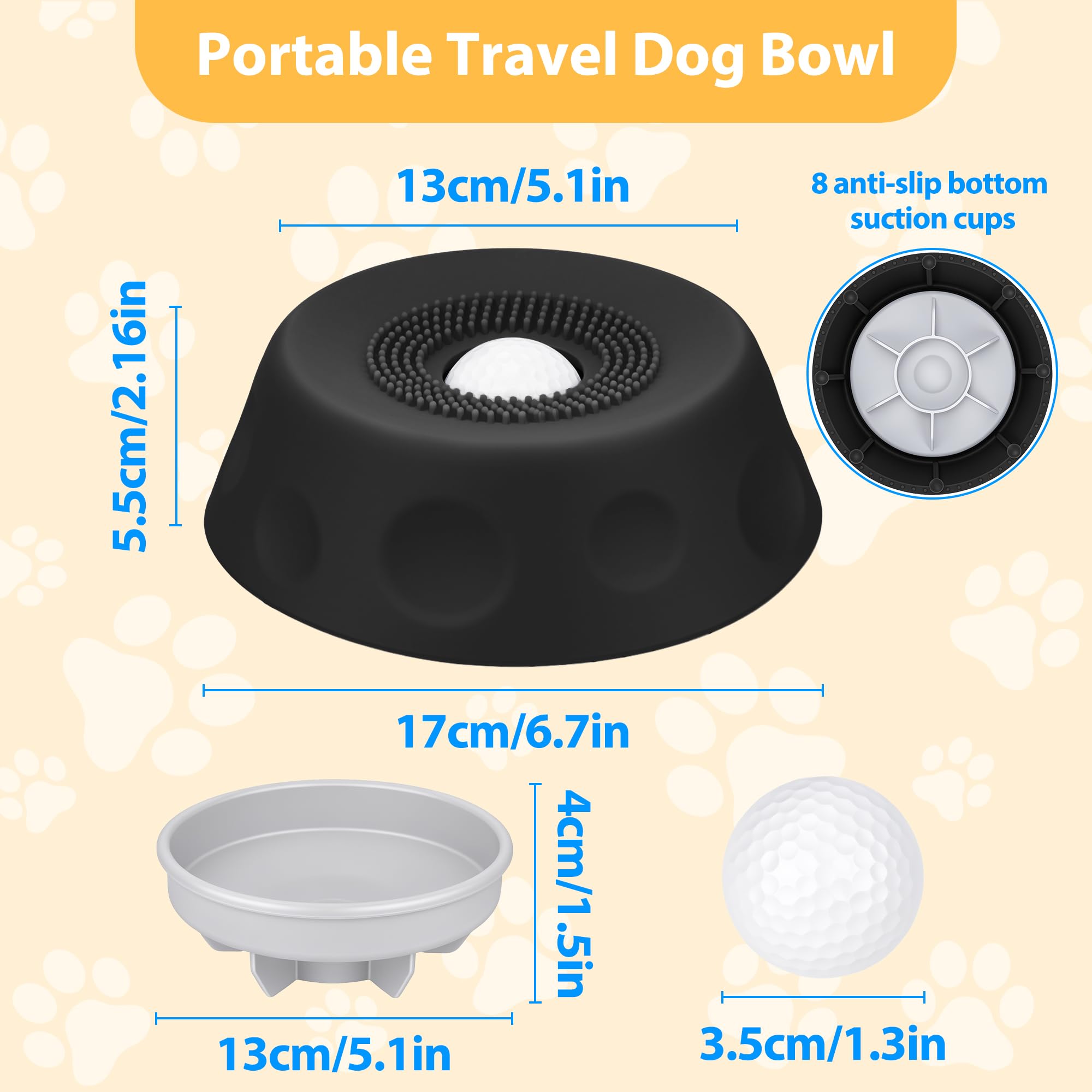 Homgaty yogurt and liquid treats fed via the licking bowl.