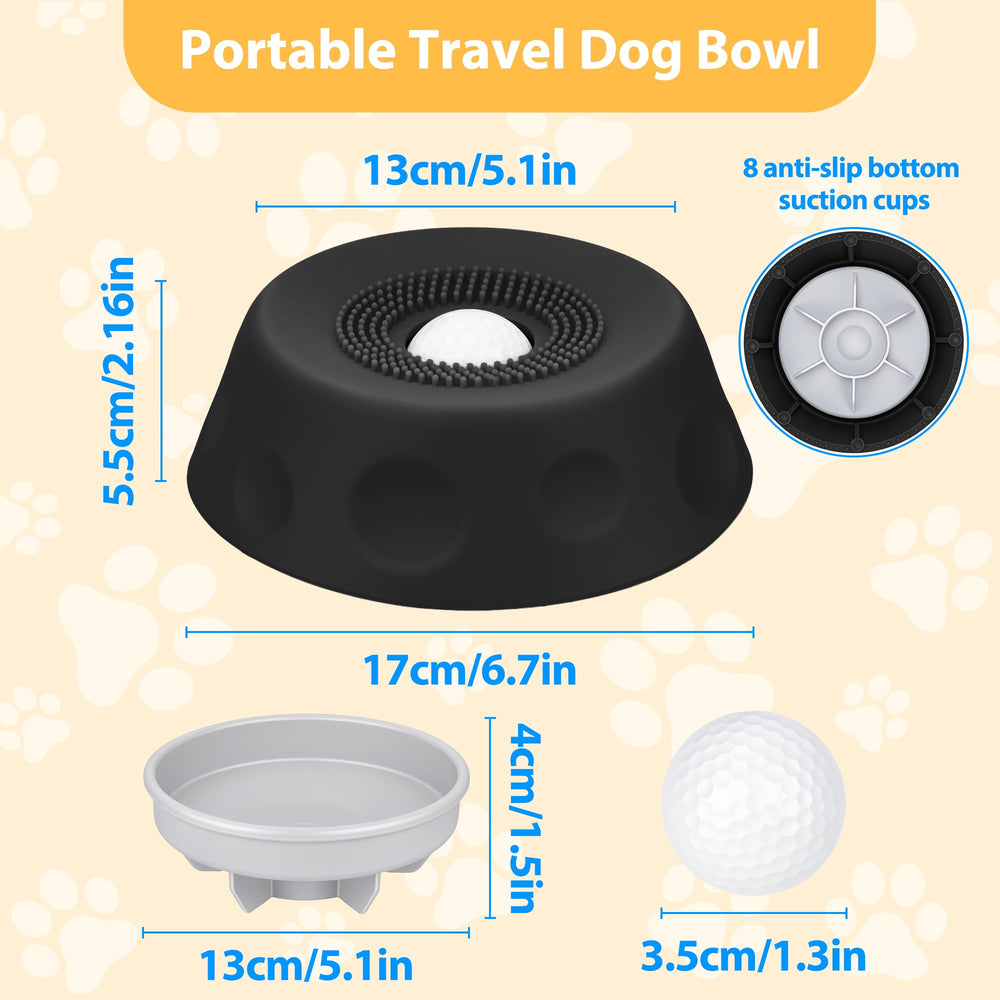 Homgaty yogurt and liquid treats fed via the licking bowl.