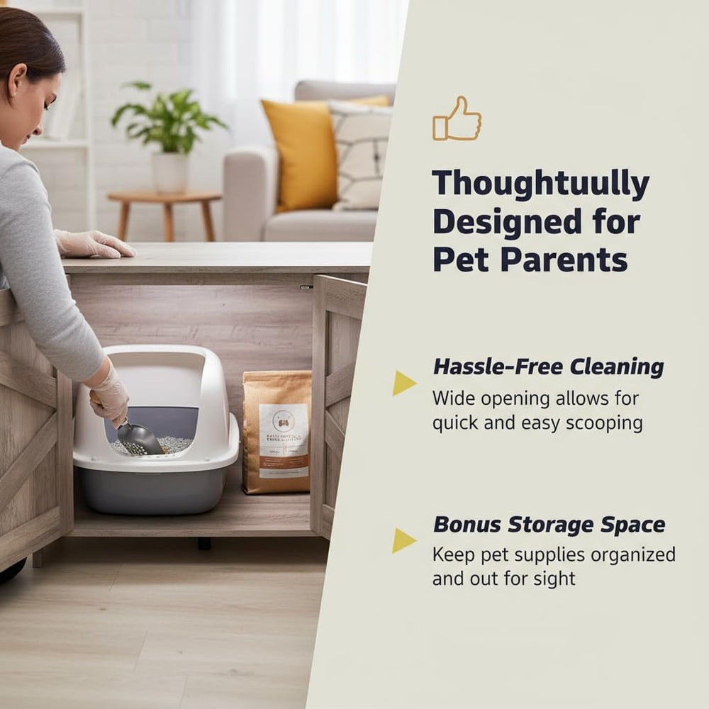 Homhedy enclosure entrance left or right for easy access and cleaning
