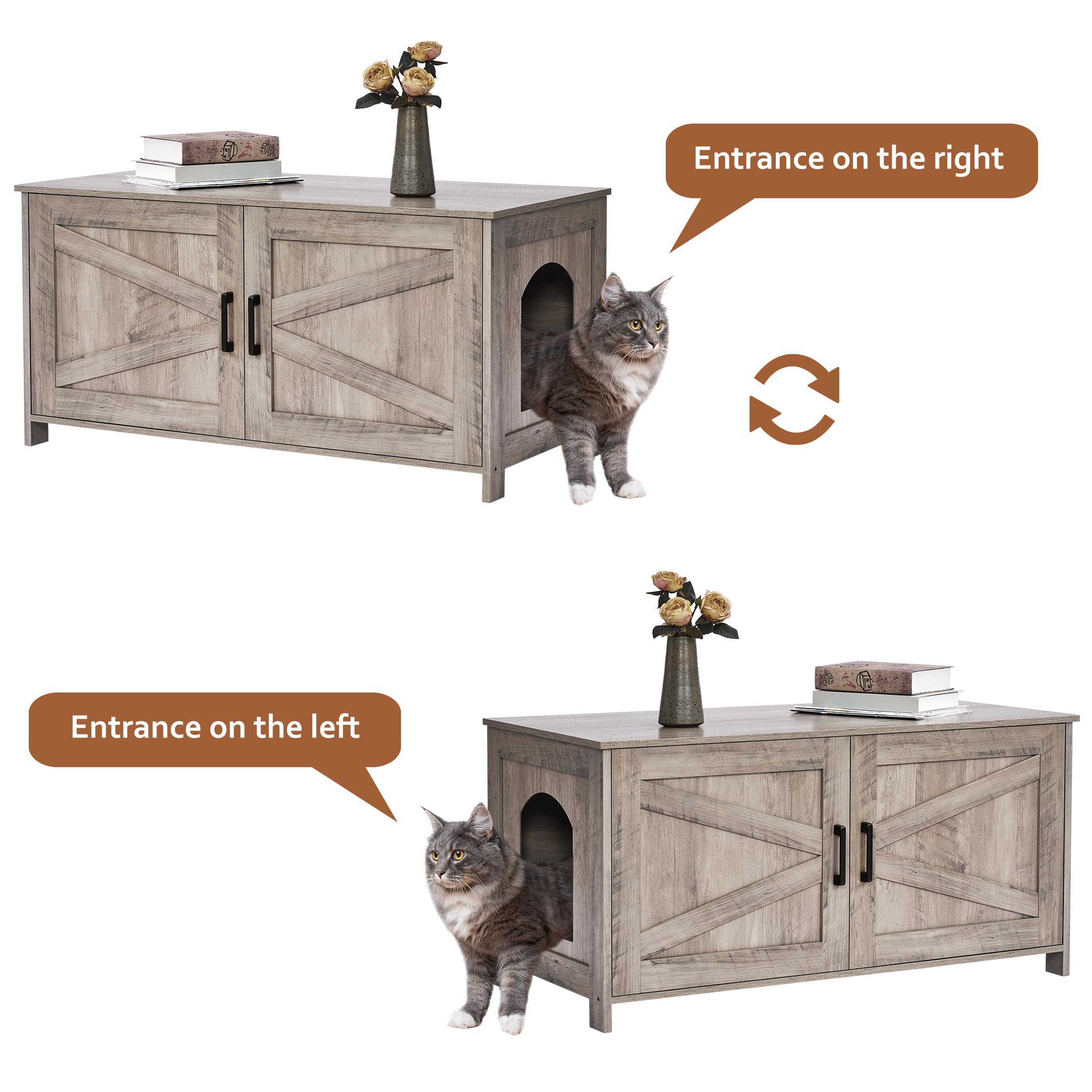 Homhedy cat house end table function for versatile use.