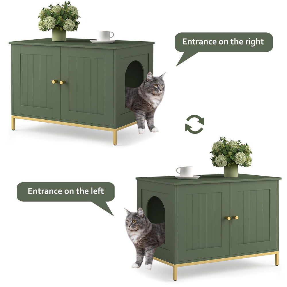 Homhedy cat litter box enclosure assembled quickly with included tools.