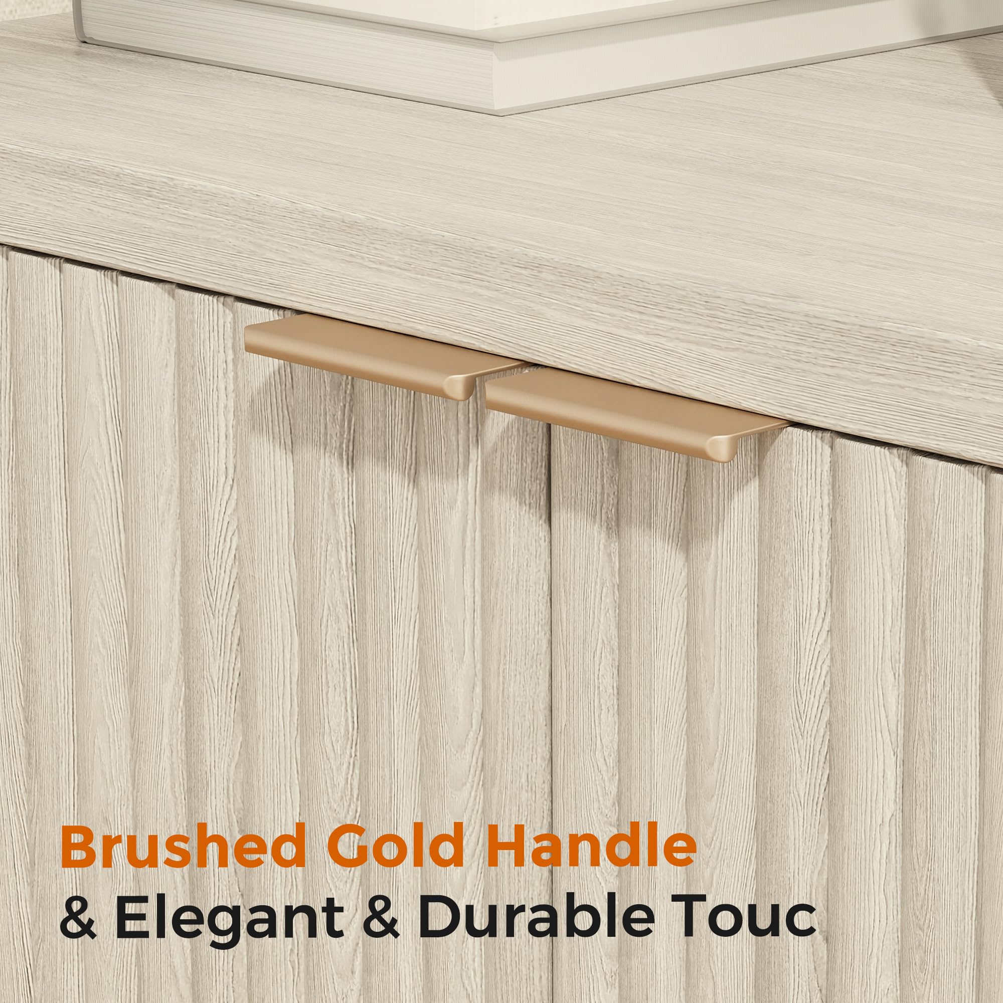 Homhedy cream-gray finish complements neutral interiors while staying easy to clean