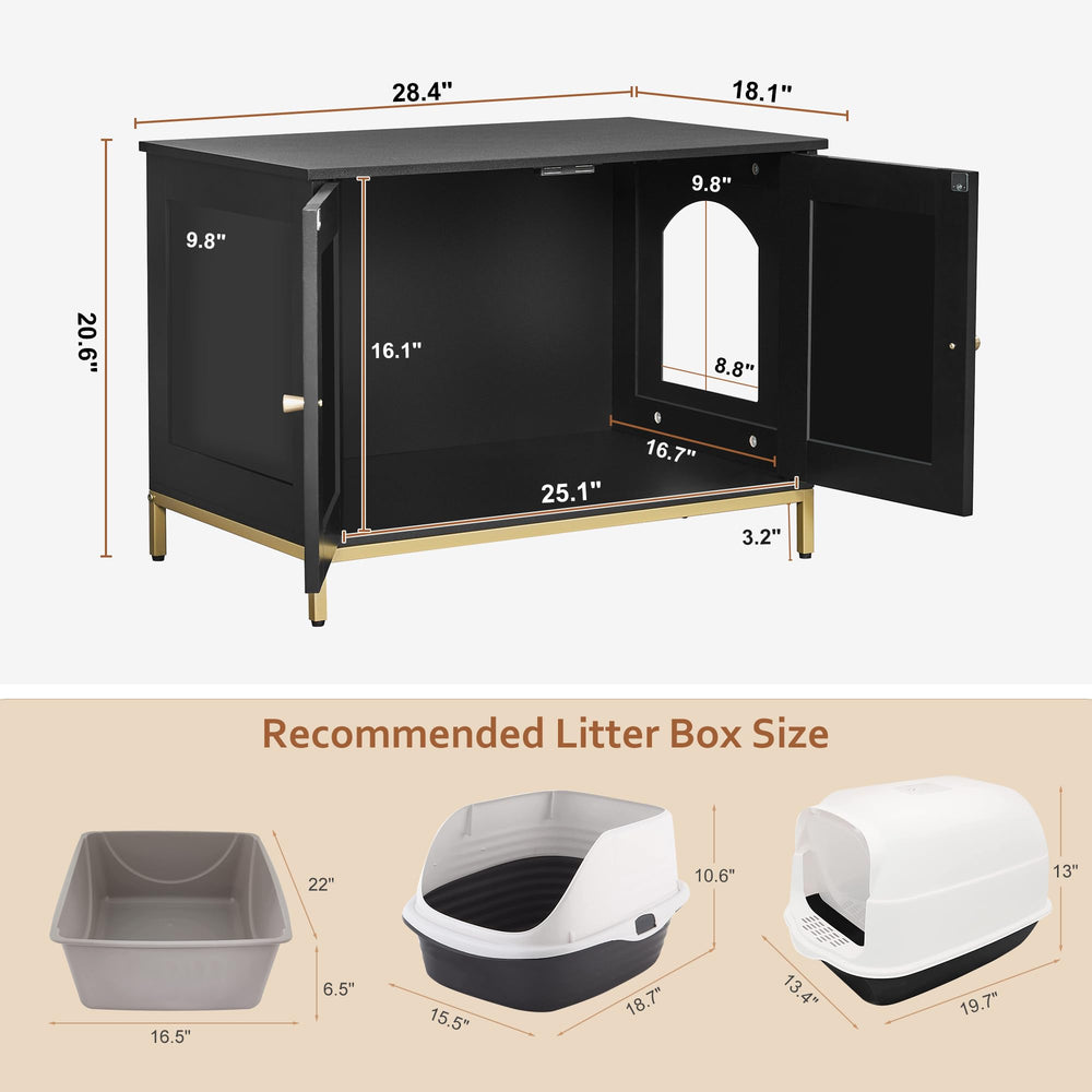 Homhedy cat litter box enclosure dog-proof design enhances multi-pet hygiene.