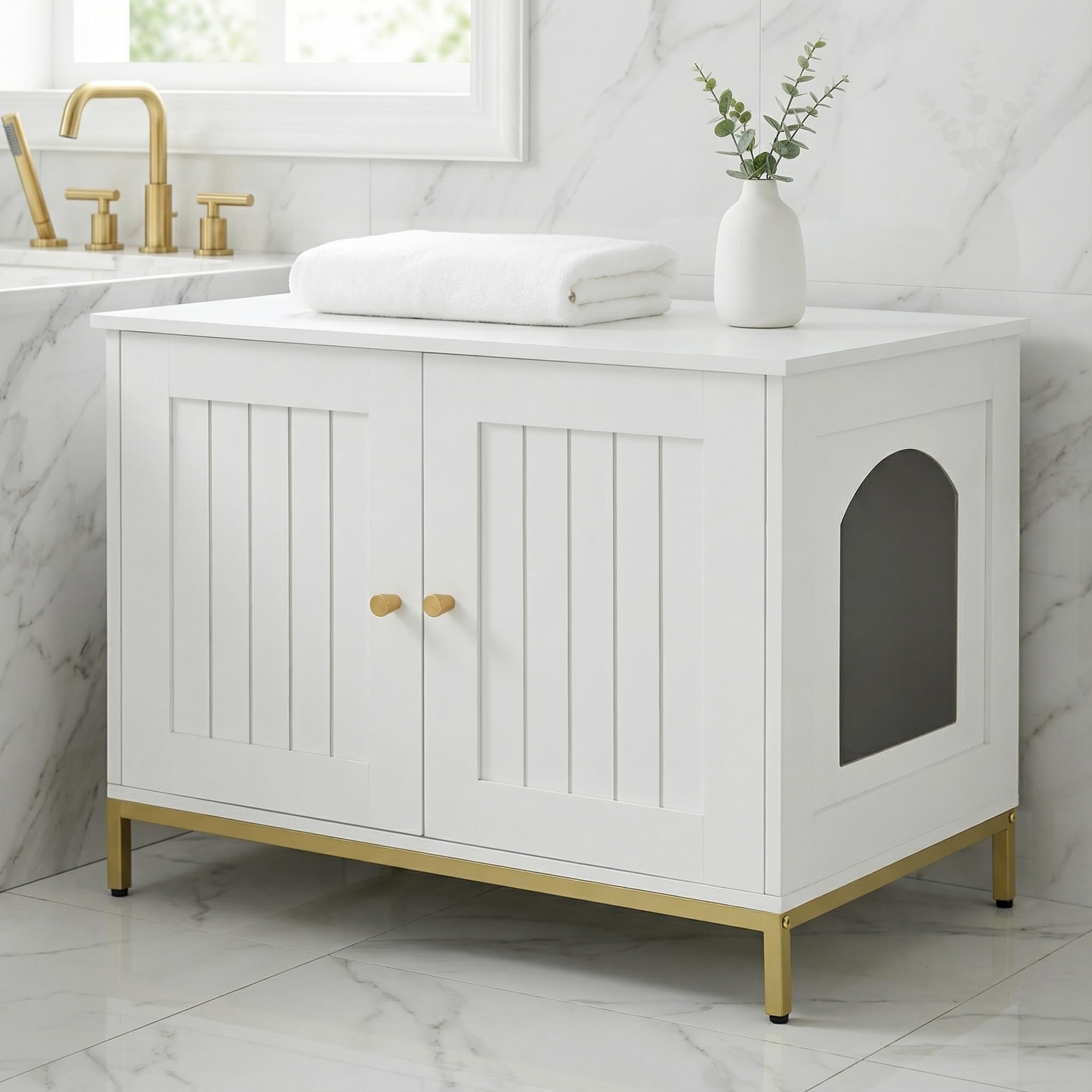 Homhedy clean minimalist design blends with modern decor.