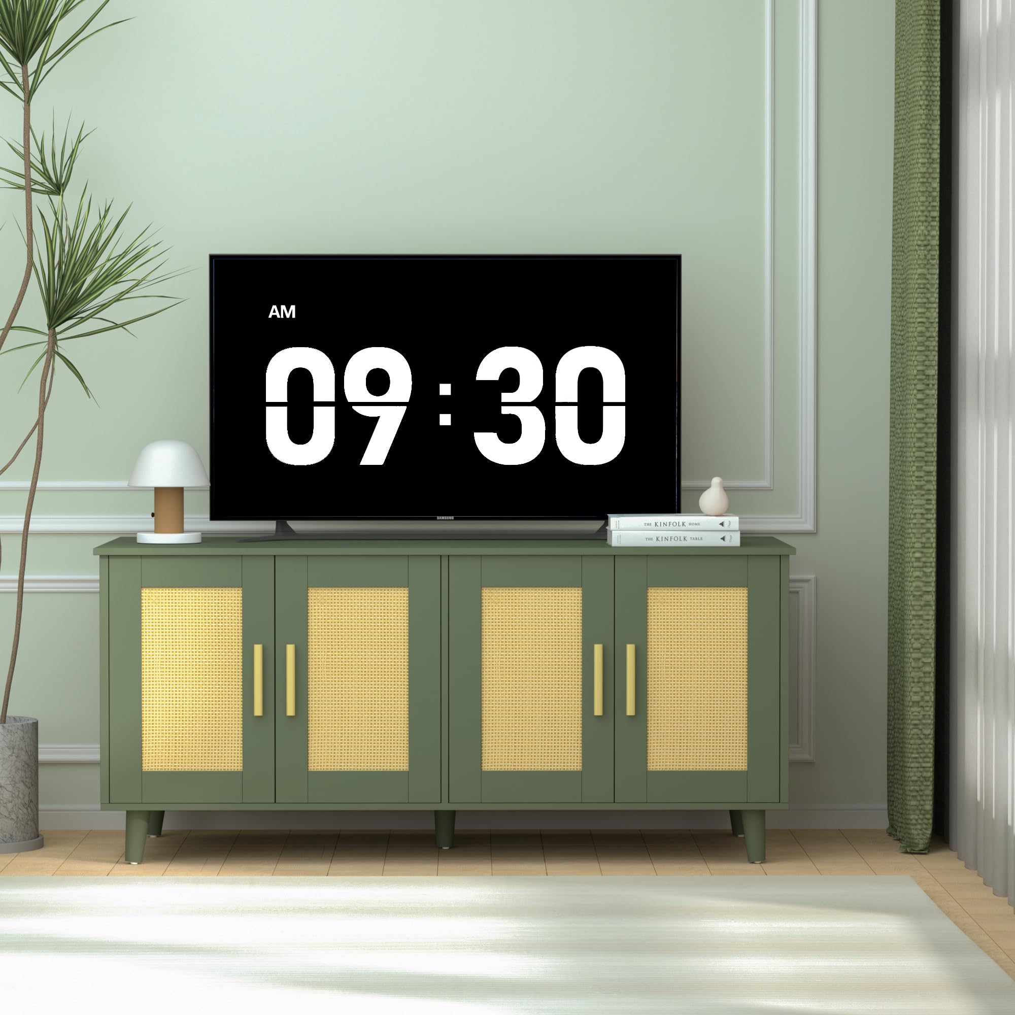 Top with plants or décor to enhance living space.