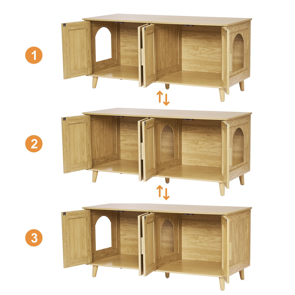 Homhedy versatile pet furniture doubles as a stylish room accent.